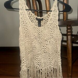 Crochet Fringe Tank Top